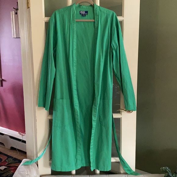 Polo Ralph Lauren Other - 🗞Polo by Ralph Lauren 100% Cotton Robe, Green, S/M